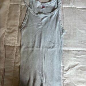 Re/Done Gray Chemise Soft Stretch Sleepwear